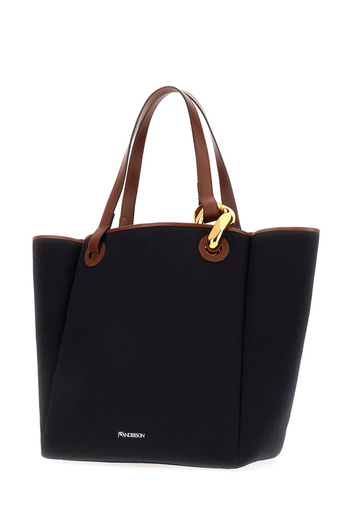 JW ANDERSON Jwa Corner Tote - Canvas Tote Bag In Navy Product Image