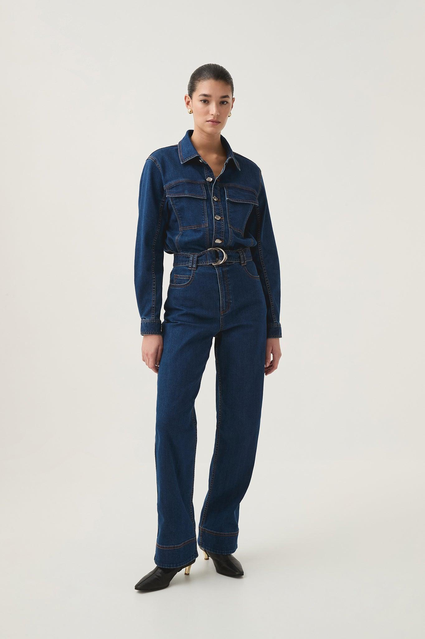 Neo Denim Jumpsuit Product Image