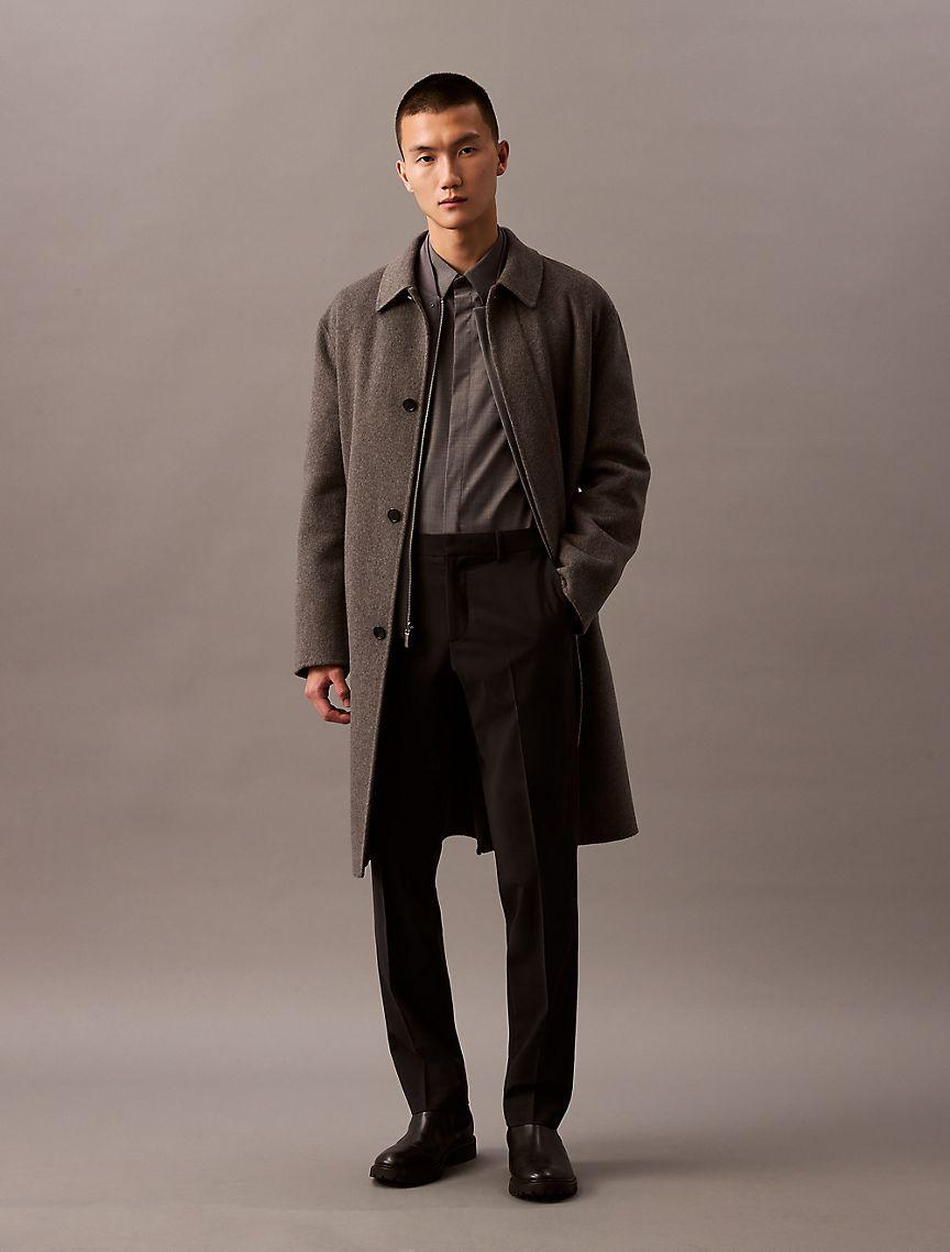 Refined Wool Blend Slim Trouser Product Image