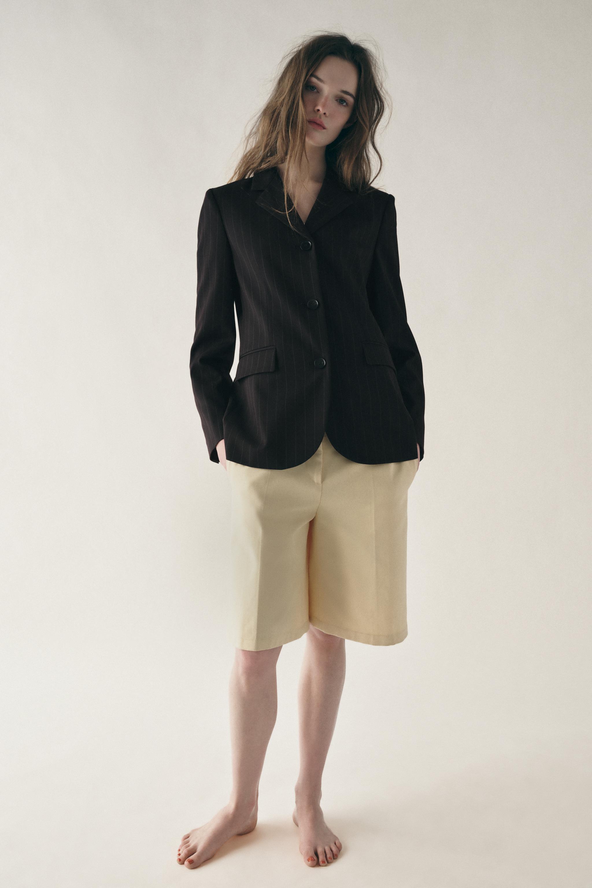 MINIMAL STRIPED BLAZER ZW COLLECTION Product Image