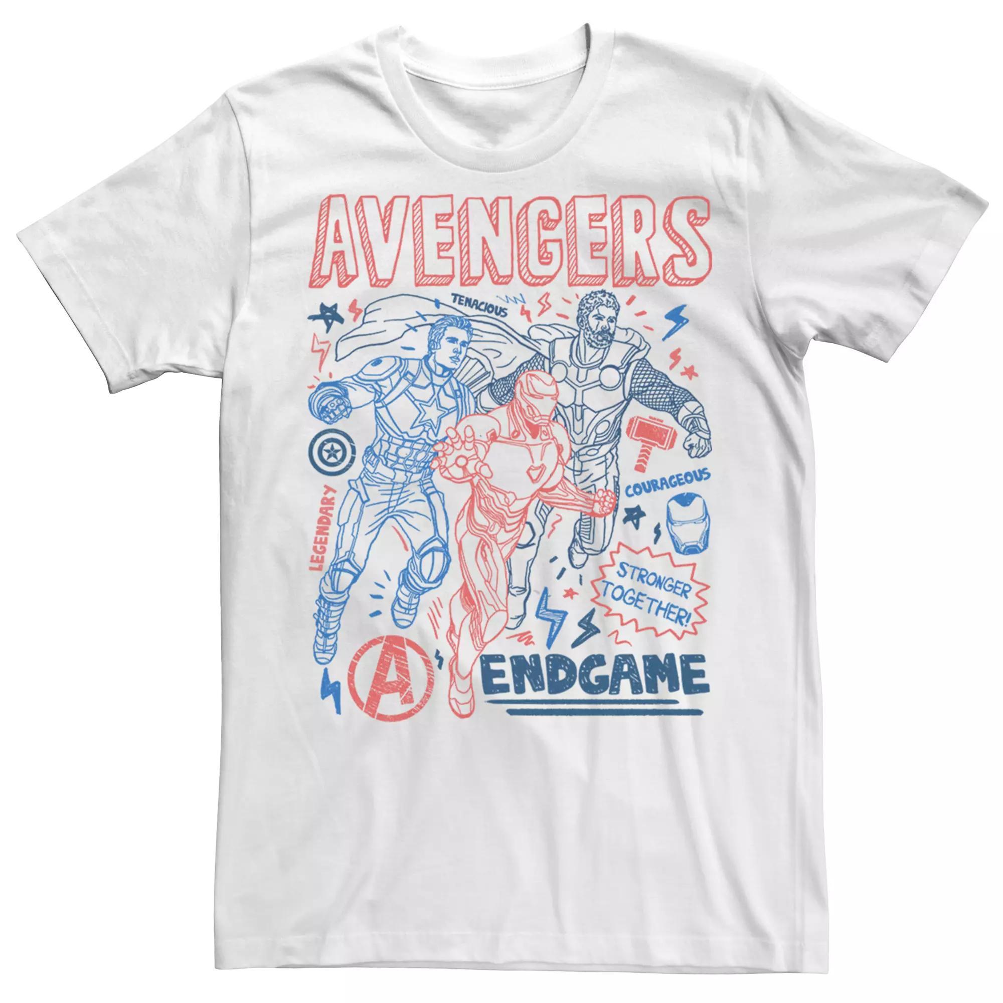 Men's Marvel Avengers Endgame Mightiest Line Art Tee,  Product Image