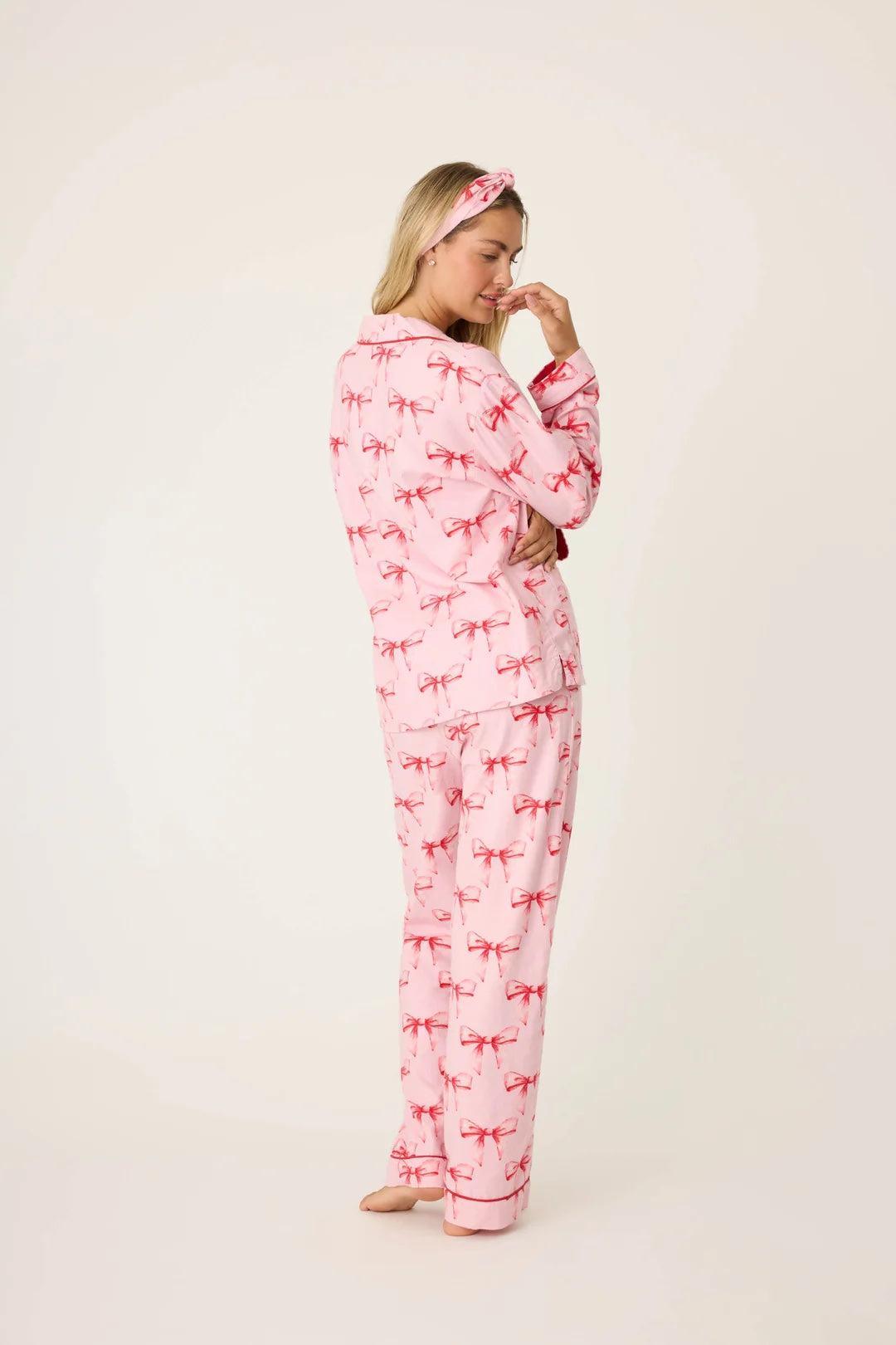 Ribbons & Bows Flannel PJ Set Product Image