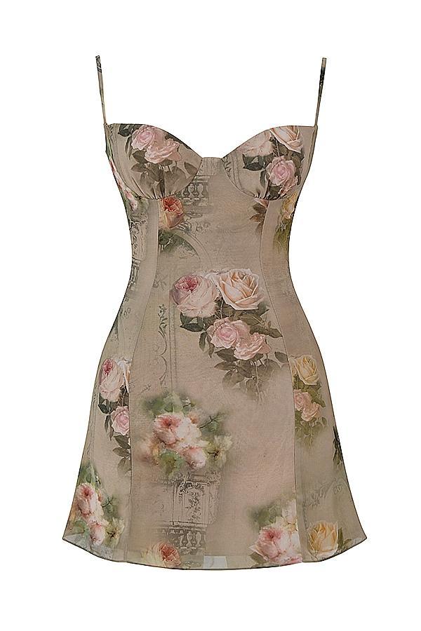 Christiana Vintage Floral Mini Dress Product Image