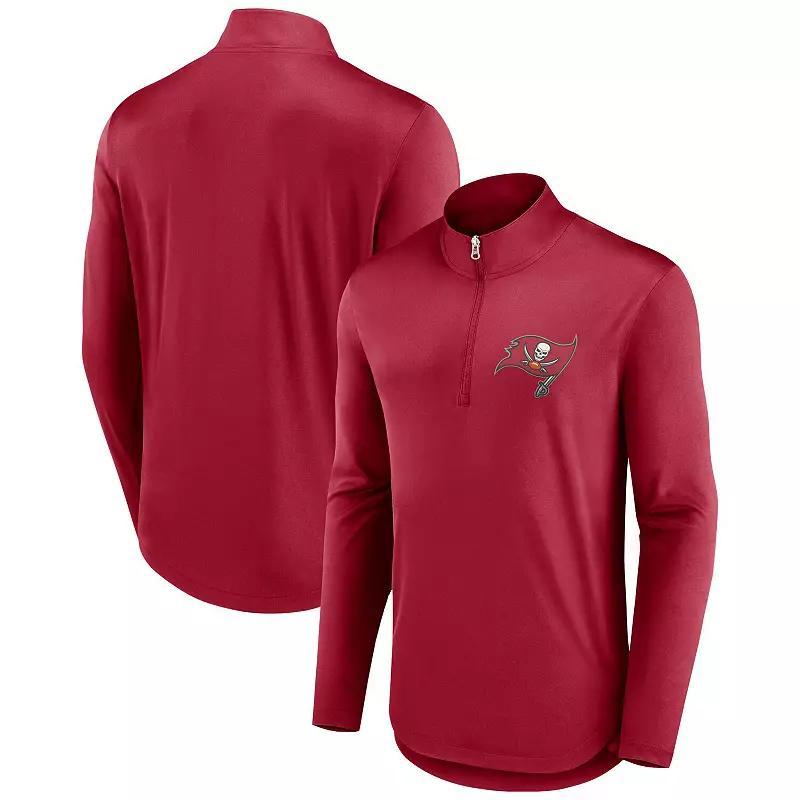 Men's Fanatics Branded Cardinal Arizona Cardinals Tough Minded Quarter-Zip Top, Size: 4XL, Red Product Image