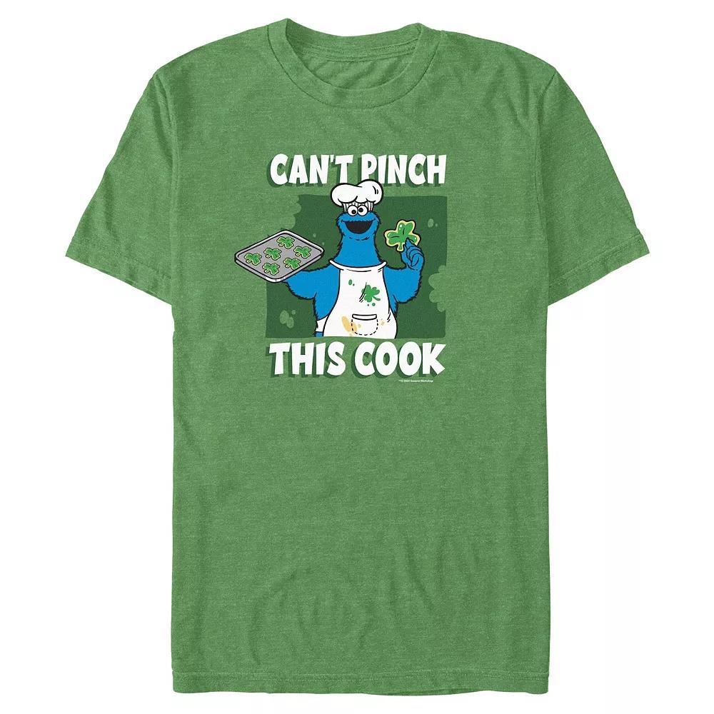 Big & Tall Sesame Street Cookie Monster Can't Pinch This Cook Graphic Tee, Men's,  Product Image