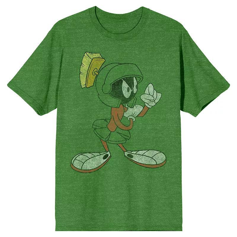 Men's Looney Tunes Marvin Tee, Size: Large, Green Product Image