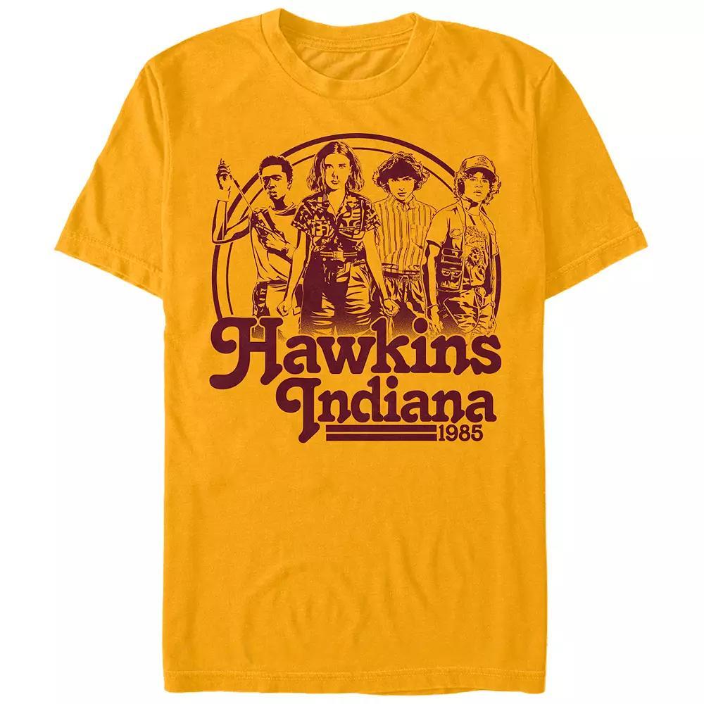 Men's Stranger Things Hawkins Indiana 1985 Graphic Tee,  Product Image