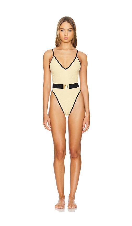 Metallic Jacquard One Piece Swimsuit Product Image