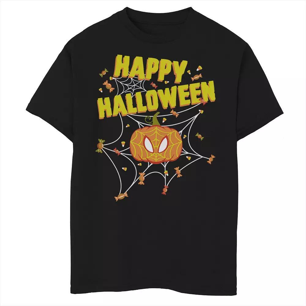 Boys 8-20 Marvel Spider-Man Pumpkin Happy Halloween Graphic Tee, Boy's,  Product Image