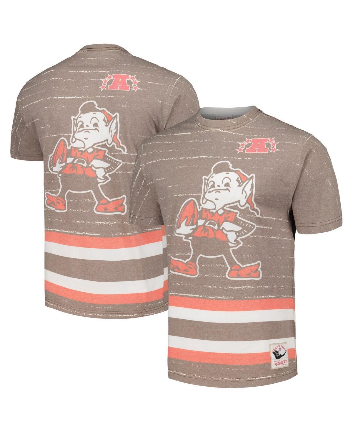 Men's Mitchell & Ness Brown Cleveland Browns Jumbotron 3.0 T-Shirt, Size: Large Product Image