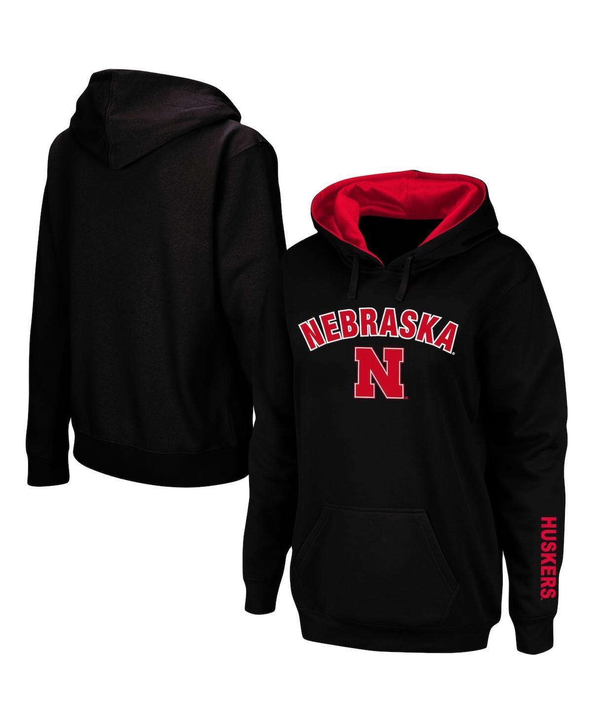 Womens Nebraska Huskers Arch & Logo 1 Pullover Hoodie Product Image