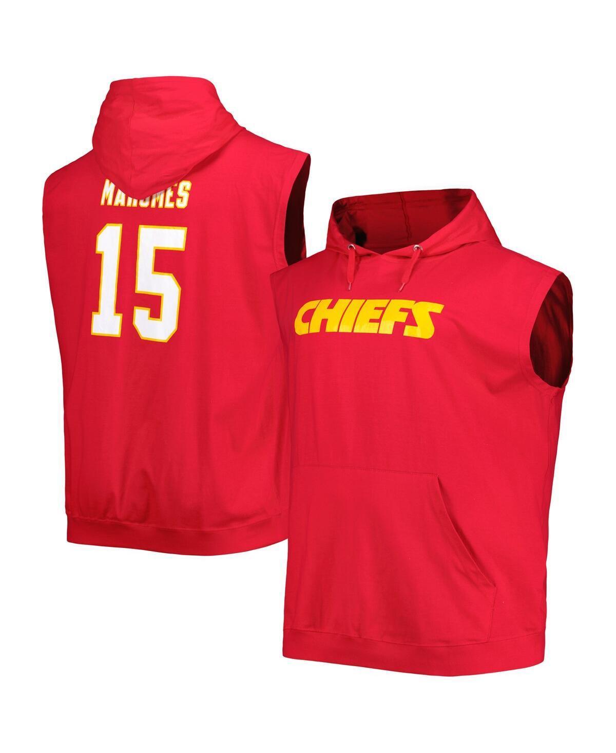 Mens Patrick Mahomes Kansas City Chiefs Big & Tall Muscle Pullover Hoodie Product Image