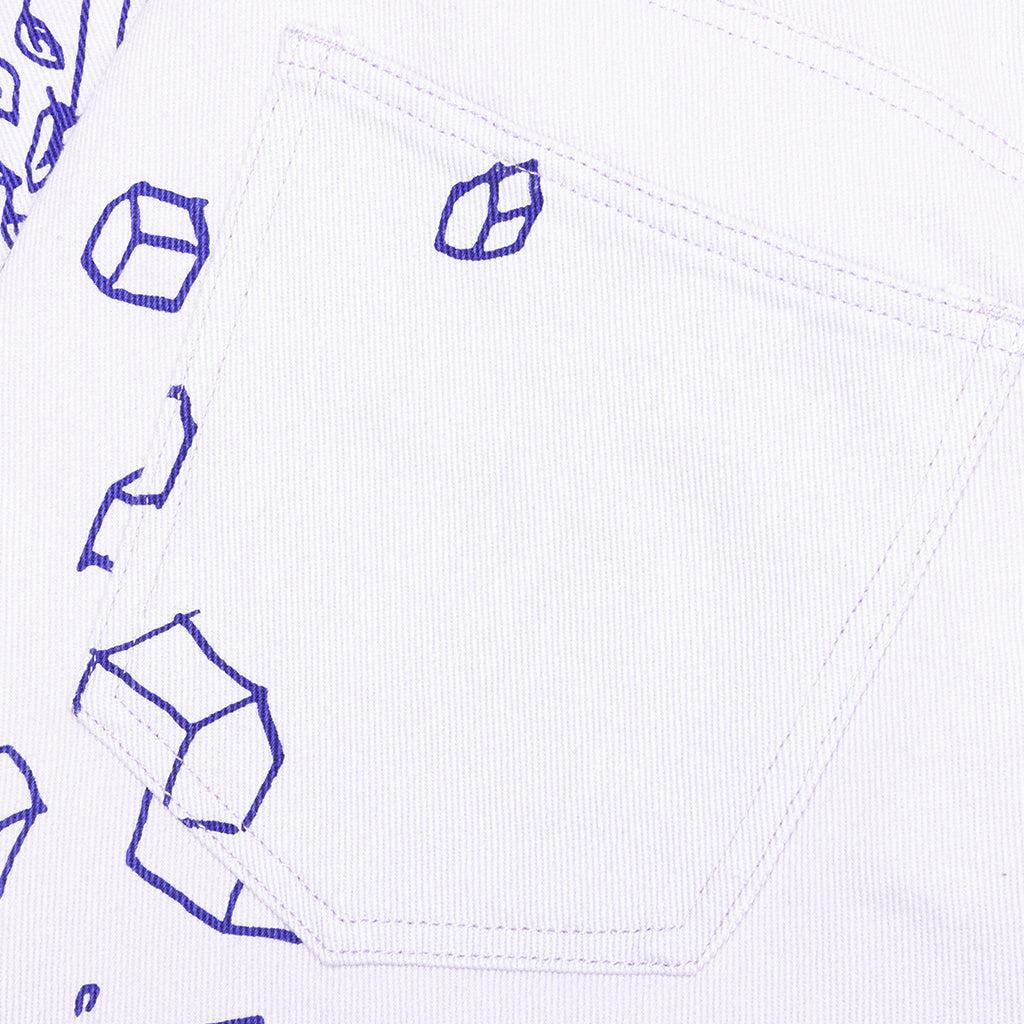 Doodle Drawing Pants - White Male Product Image