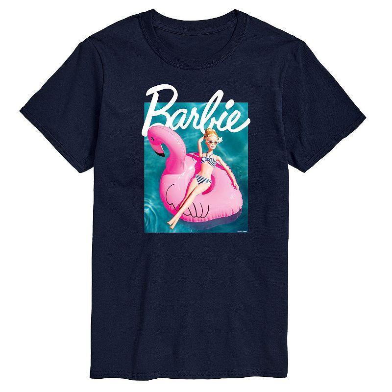 Big & Tall Barbie® Pool Flamingo Graphic Tee, Men's,  Product Image