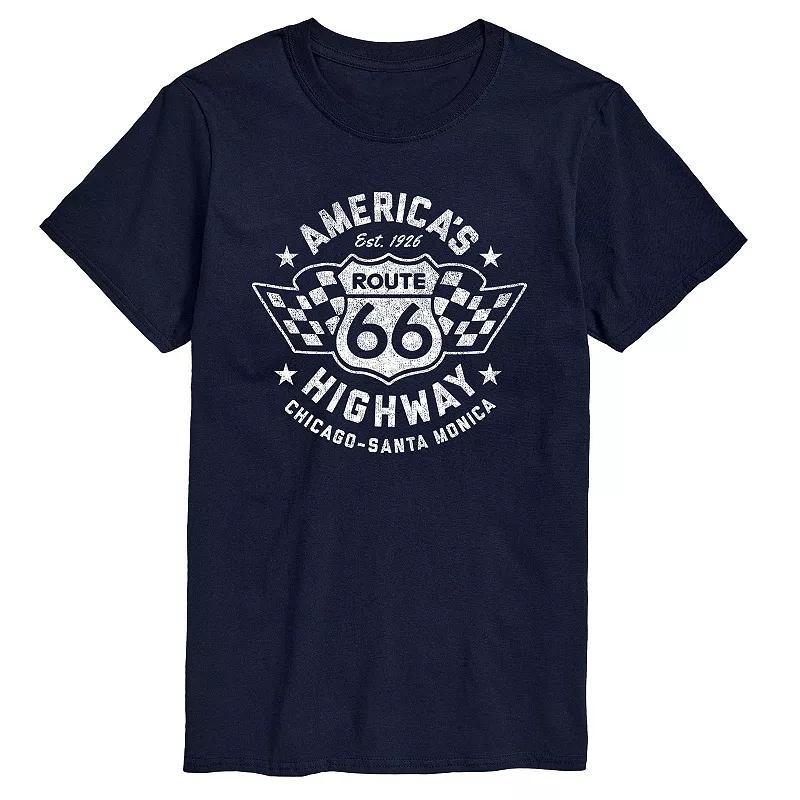 Big & Tall America's Highway Route 66 Graphic Tee, Men's,  Product Image