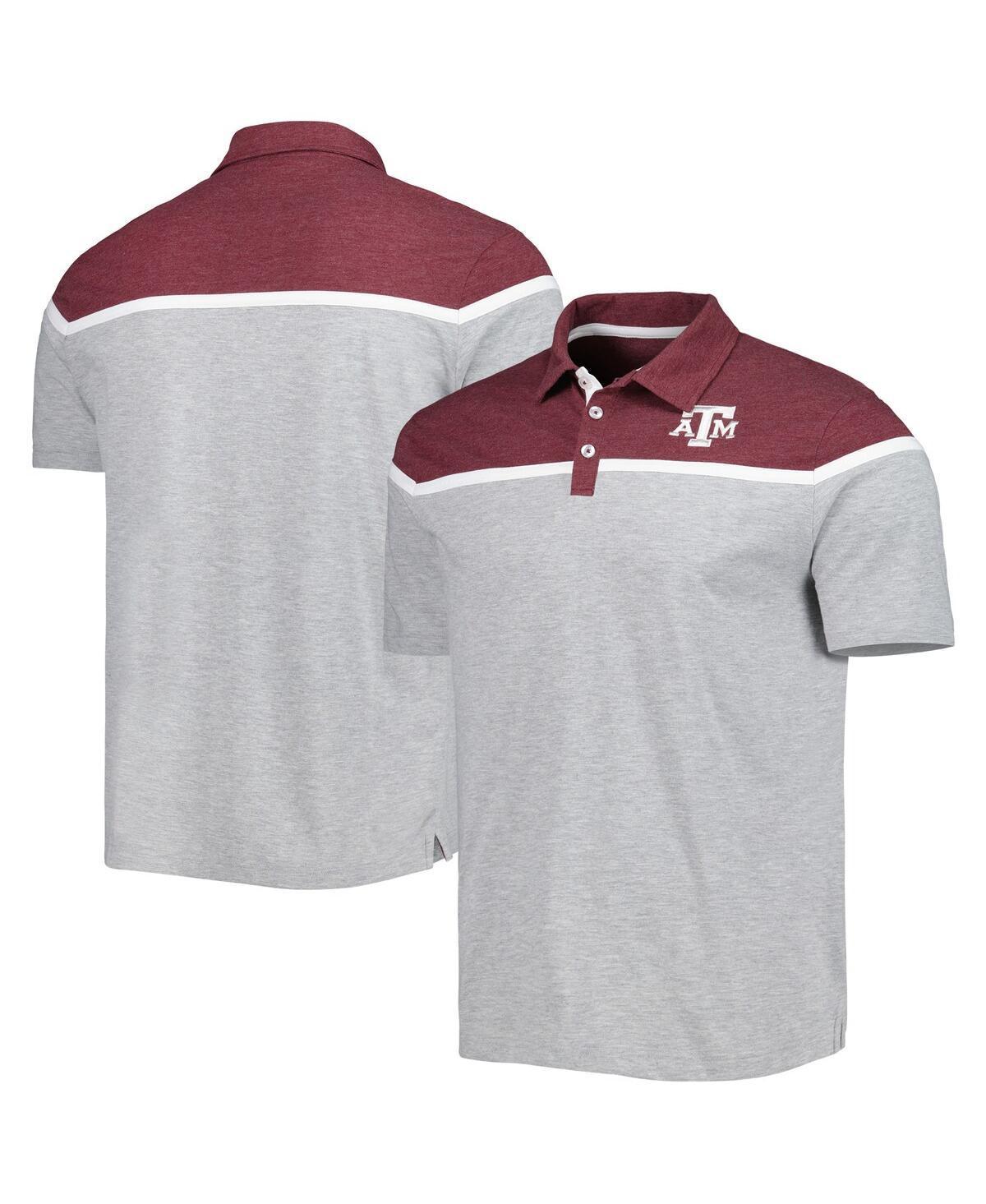 Mens Colosseum Heather Gray Texas A&M Aggies Chamberlain Polo Product Image