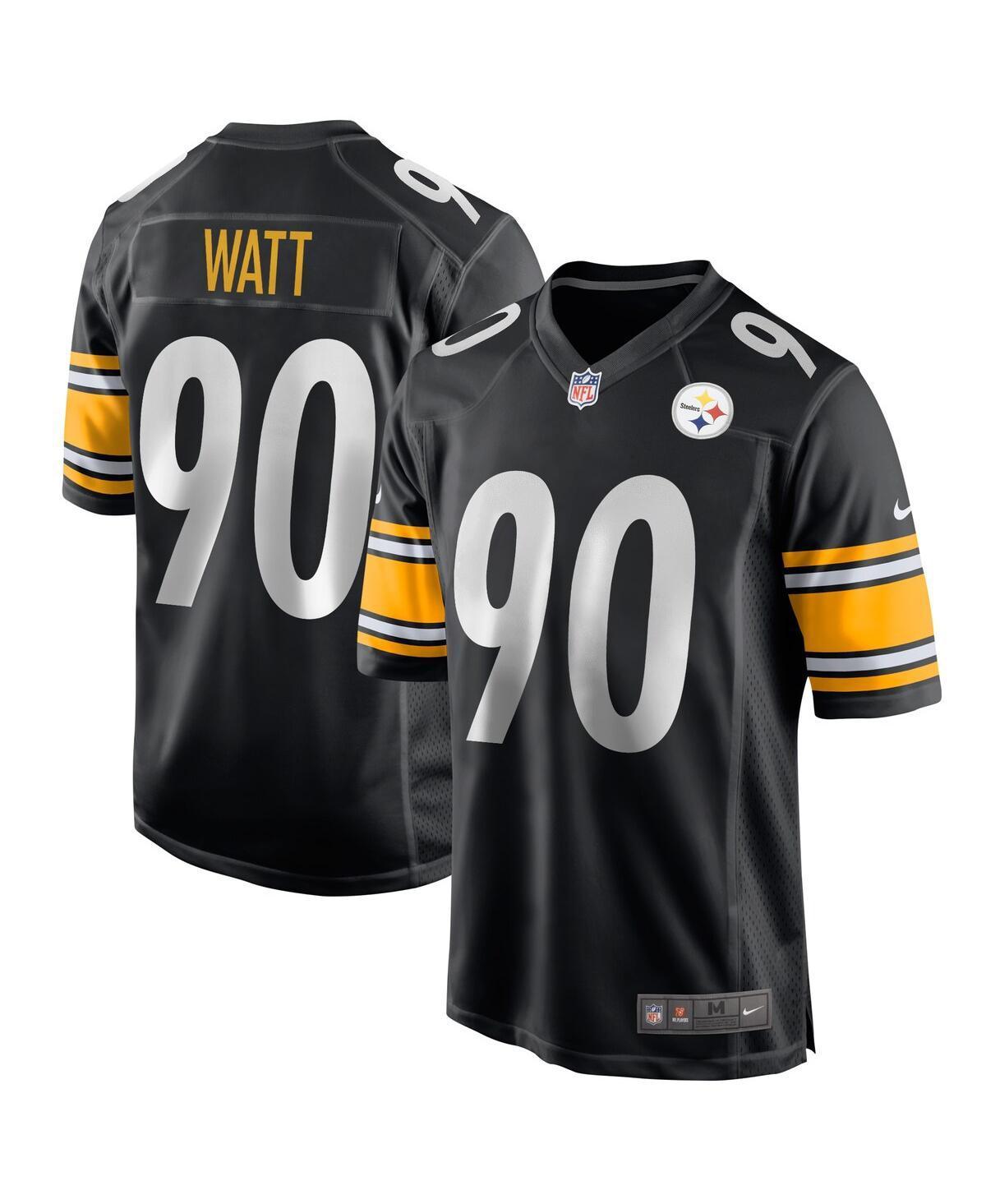 Men's Nike T.J. Watt Black Pittsburgh Steelers Game Jersey, Size: 3XL Product Image