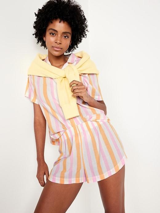 Poplin Pajama Short Set Product Image