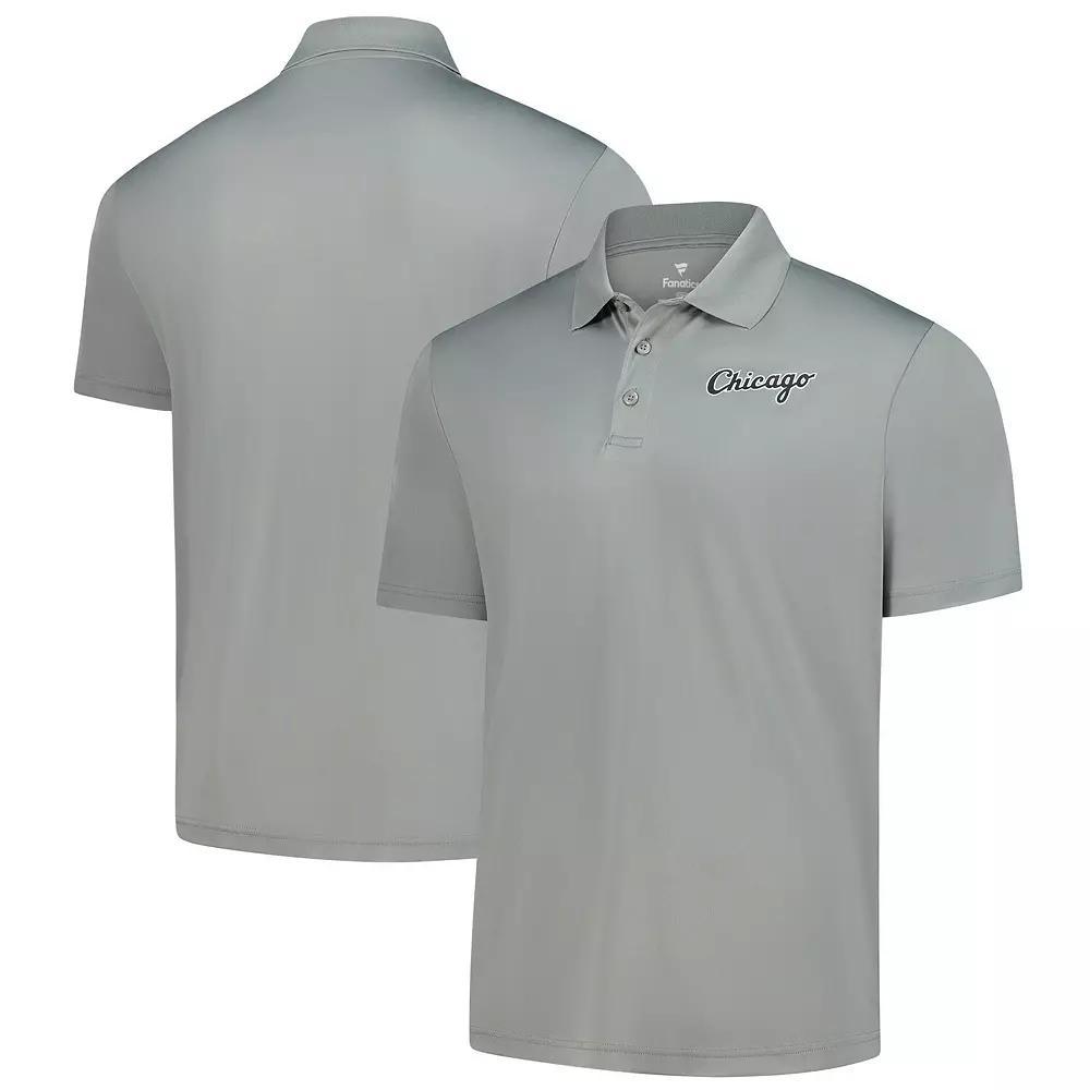 Men's Fanatics Gray Chicago White Sox Logo Polo,  Product Image