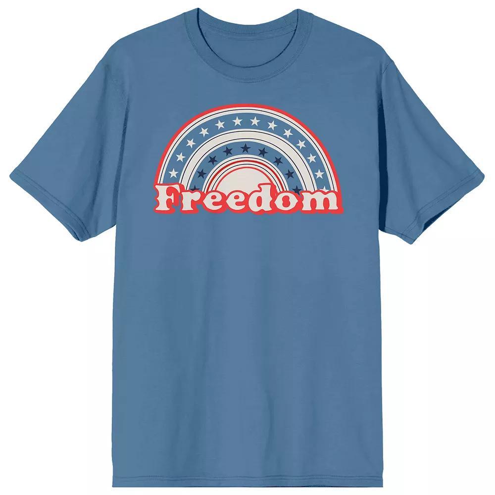 Men's Americana Freedom Rainbow Tee, Size: Medium, Blue Product Image