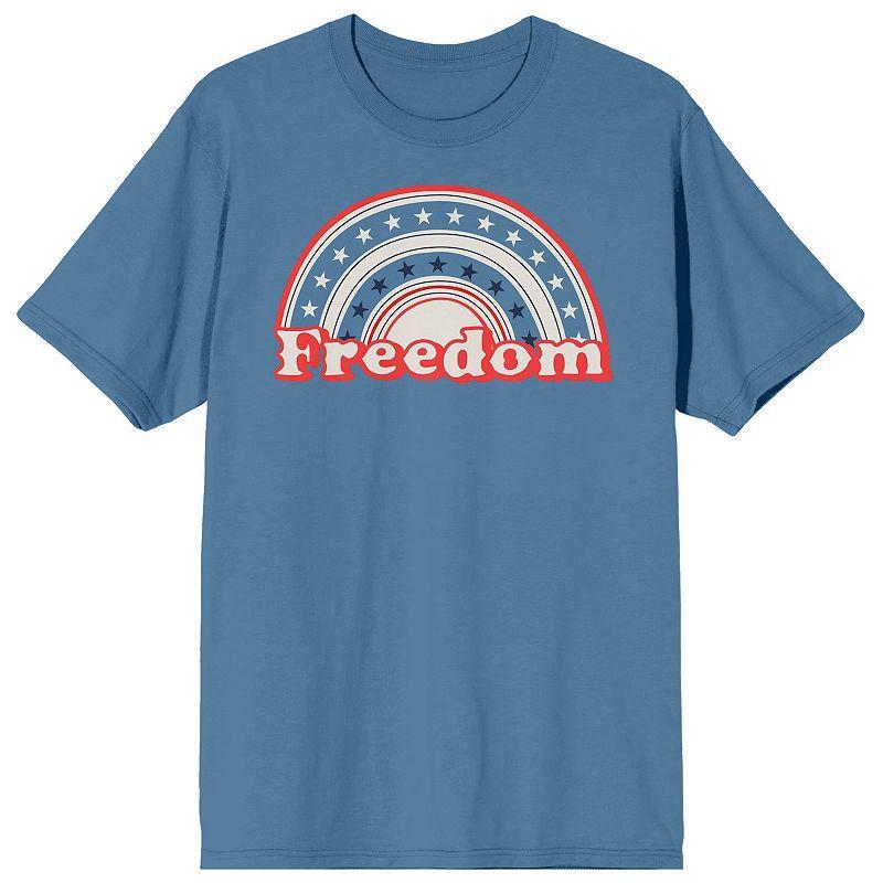 Men's Americana Freedom Rainbow Tee, Size: Medium, Blue Product Image