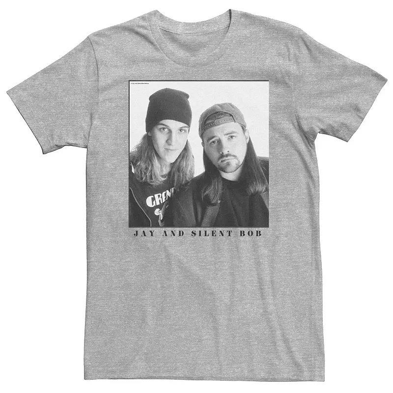 Big & Tall Jay And Silent Bob Greyscale Portrait Tee, Men's,  Product Image