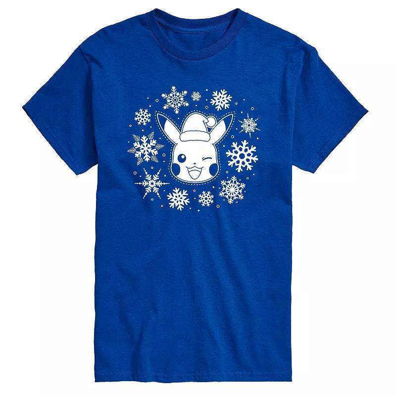 Big & Tall Pokemon Snowflakes Tee, Men's,  Product Image