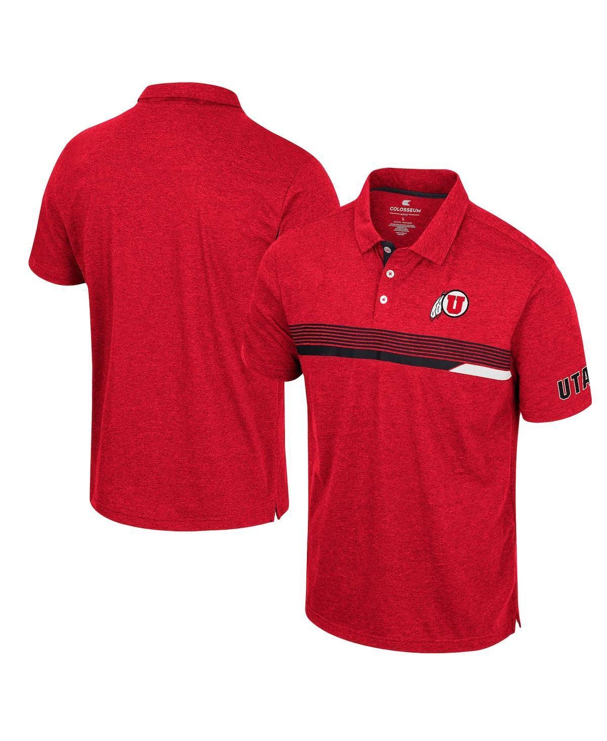 Men's Colosseum  Red Utah Utes No Problemo Polo, Size: XL, Ute Red Product Image