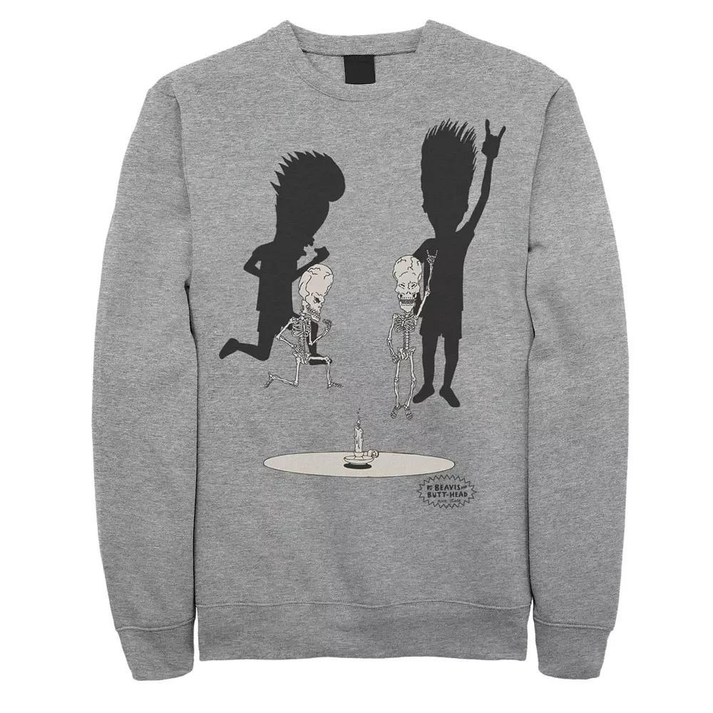 Men's Beavis and Butthead Skeletons Rocking Out Portrait Fleece,  Product Image