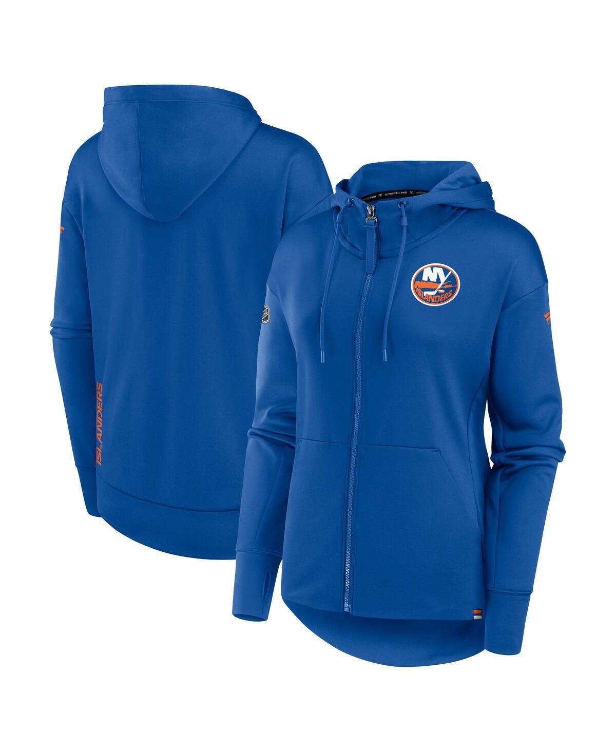 Womens Fanatics Branded Royal New York Islanders Authentic Pro Scuba Full-Zip Hoodie Product Image