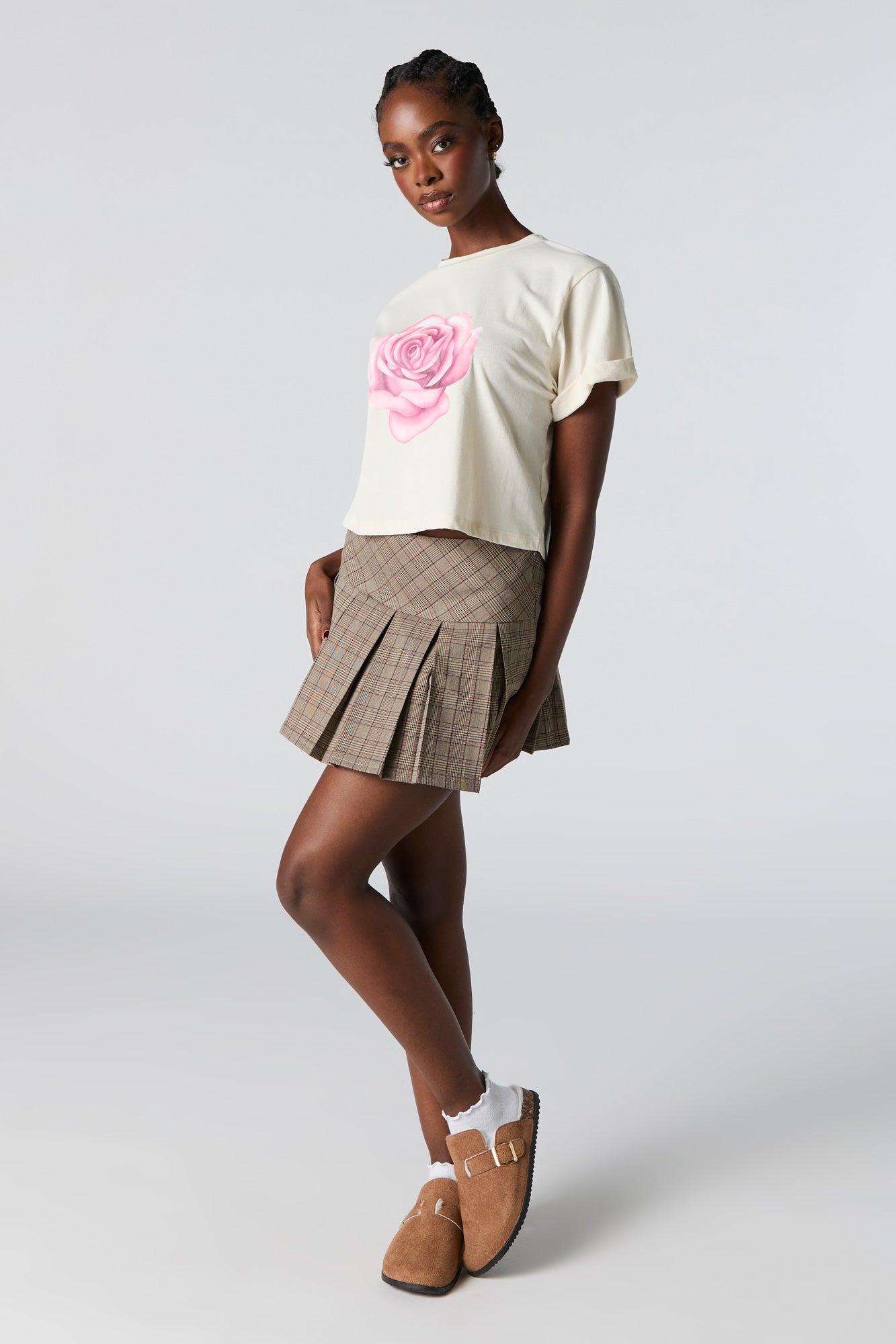 Rose Graphic Boxy T-Shirt Female Product Image