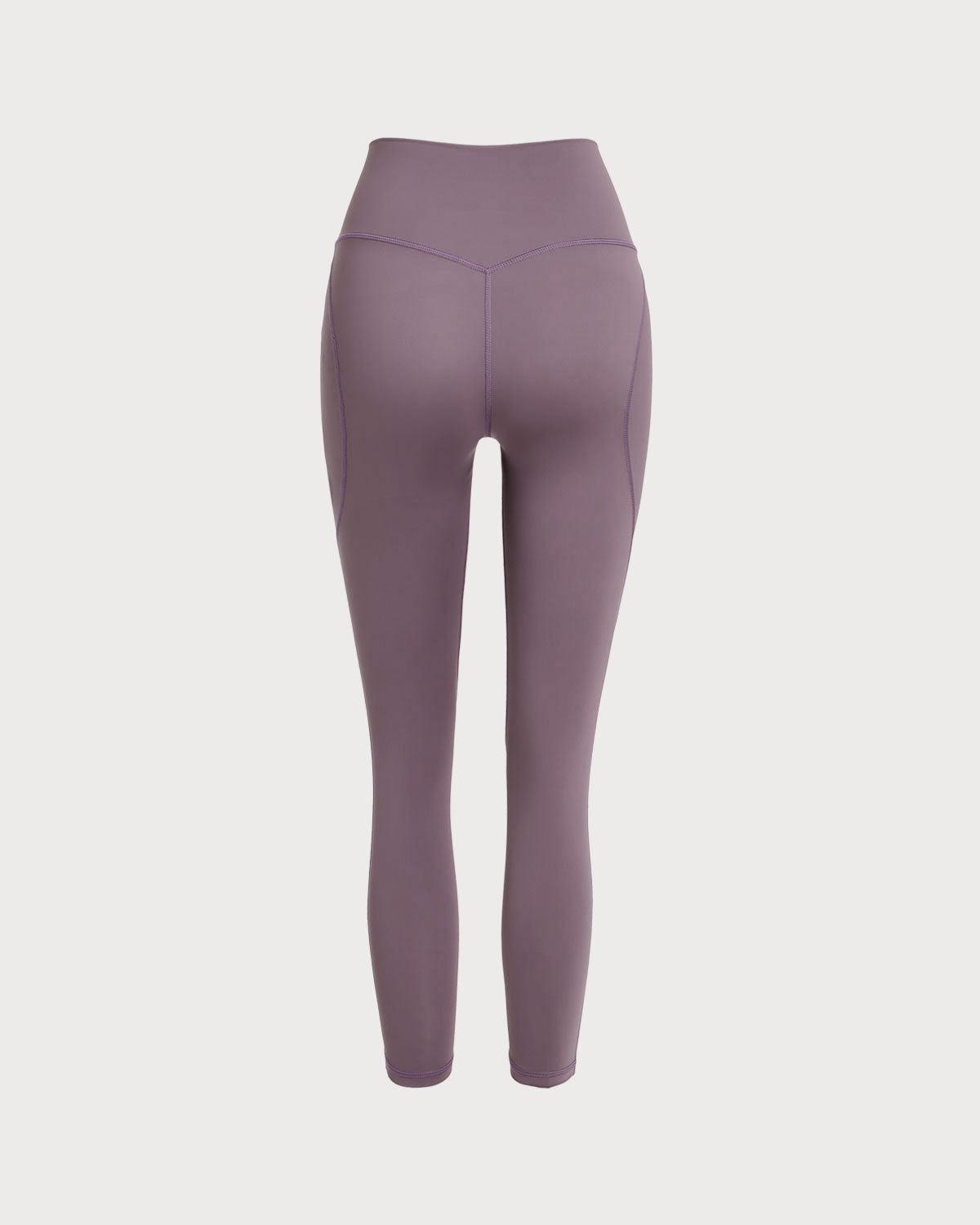 Purple High Stretch Yoga Leggings Product Image