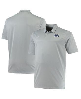 Mens Nike Heathered Gray Penn State Nittany Lions Big & Tall Performance Polo Product Image