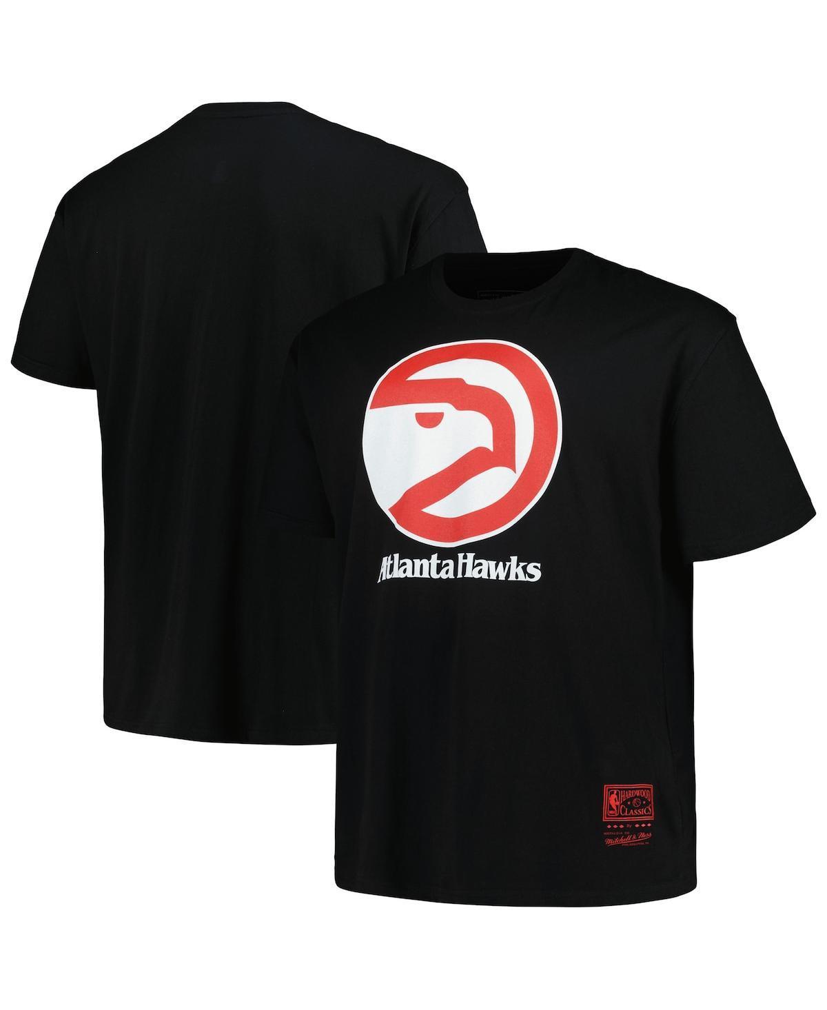 Mens Mitchell & Ness Atlanta Hawks Big & Tall Hardwood Classics Vintage Logo T-Shirt Product Image