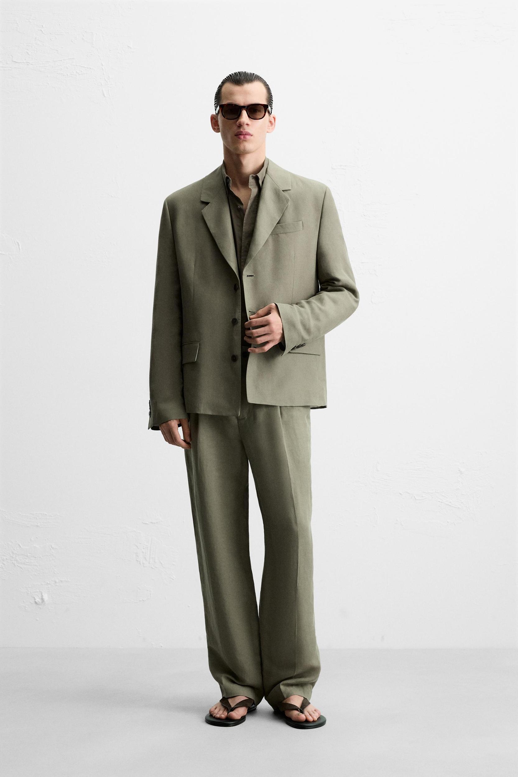 LYOCELL - LINEN SUIT PANTS Product Image