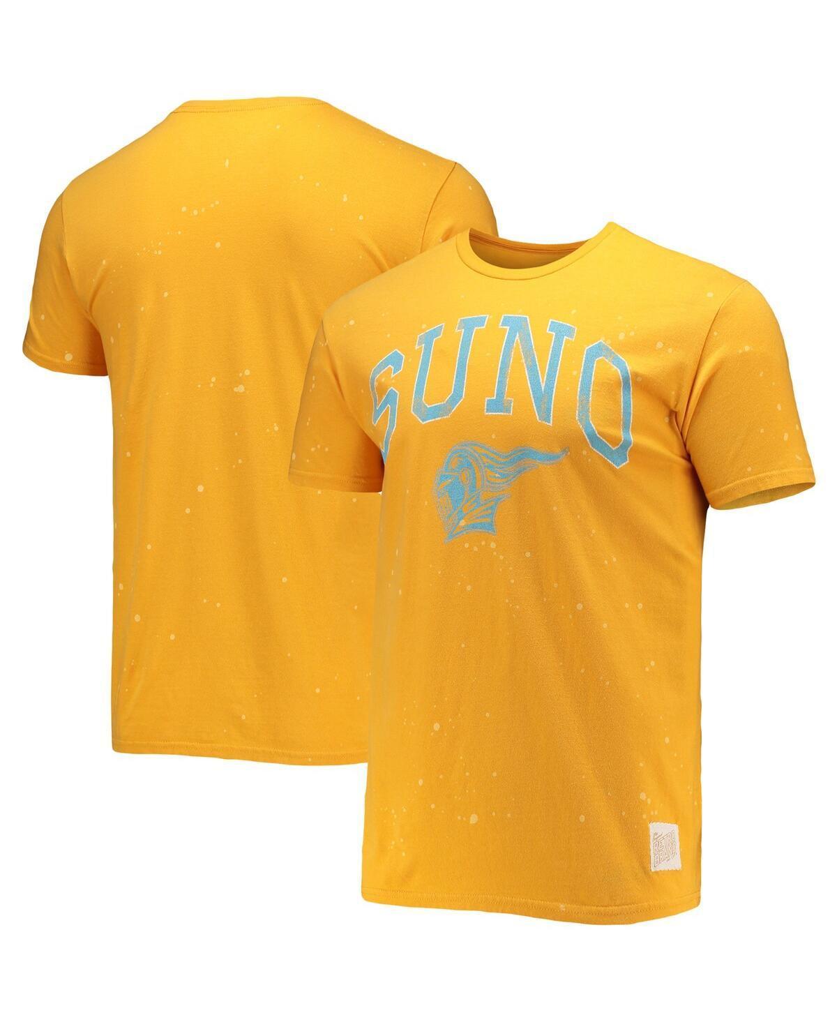 Mens Original Retro Brand Gold Southern University at New Orleans Knights Bleach Splatter T-shirt Product Image