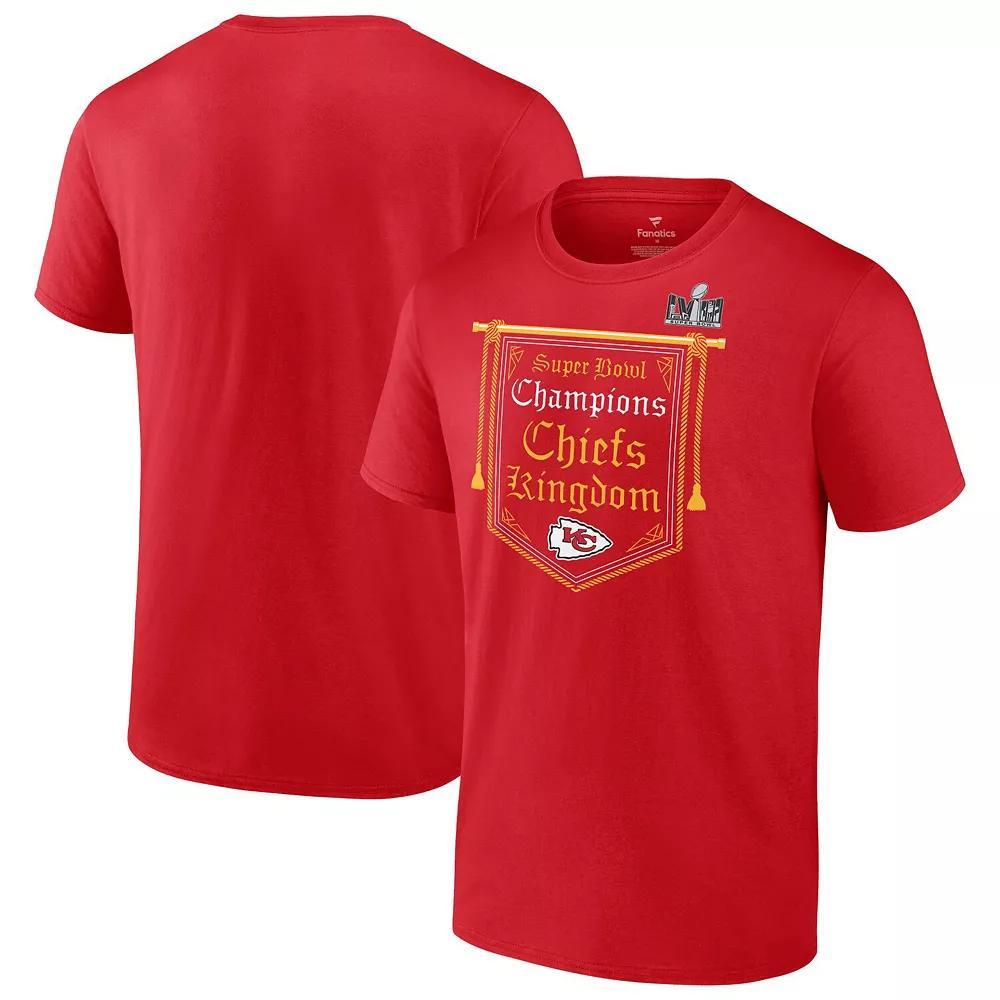 Men's Fanatics Red Kansas City Chiefs Super Bowl LVIII Champions Hometown Big & Tall T-Shirt, Size: 3XB Product Image