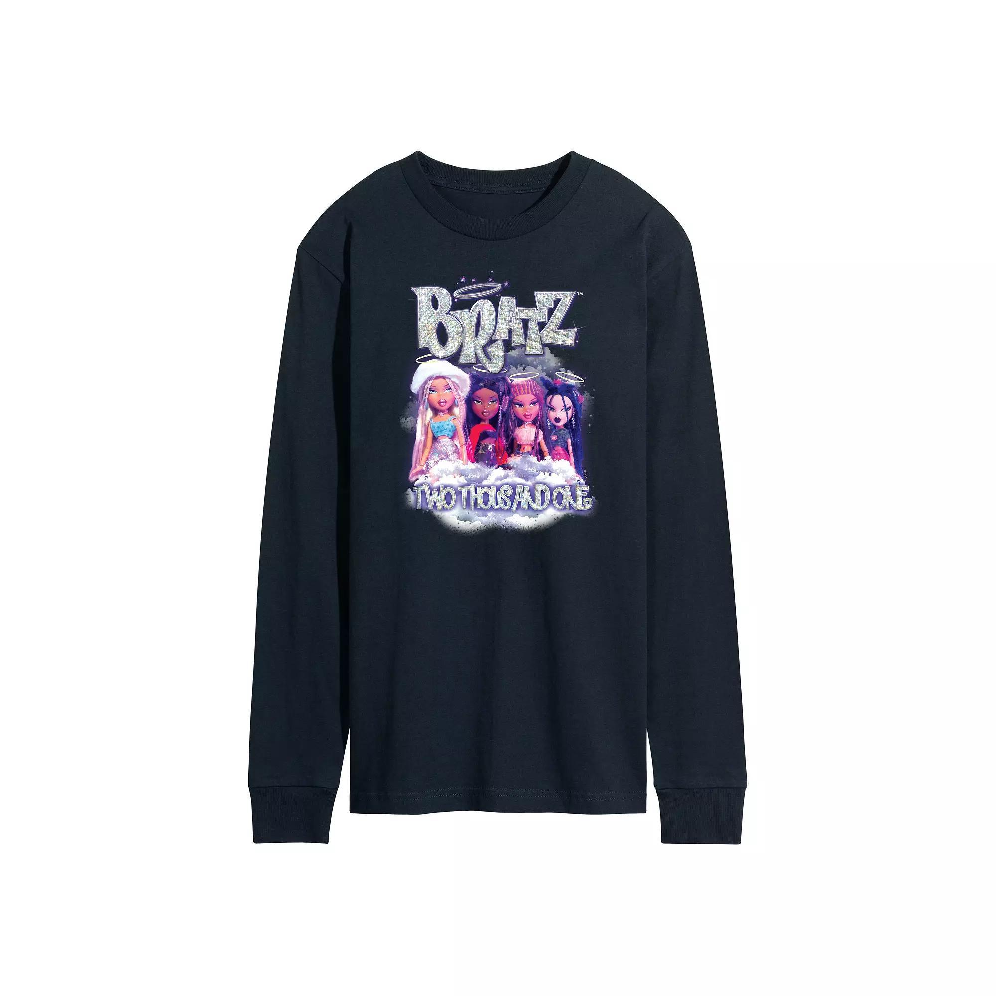 Men's Bratz Two Thousand One Long Sleeve Graphic Tee, Size: Medium, Blue Product Image