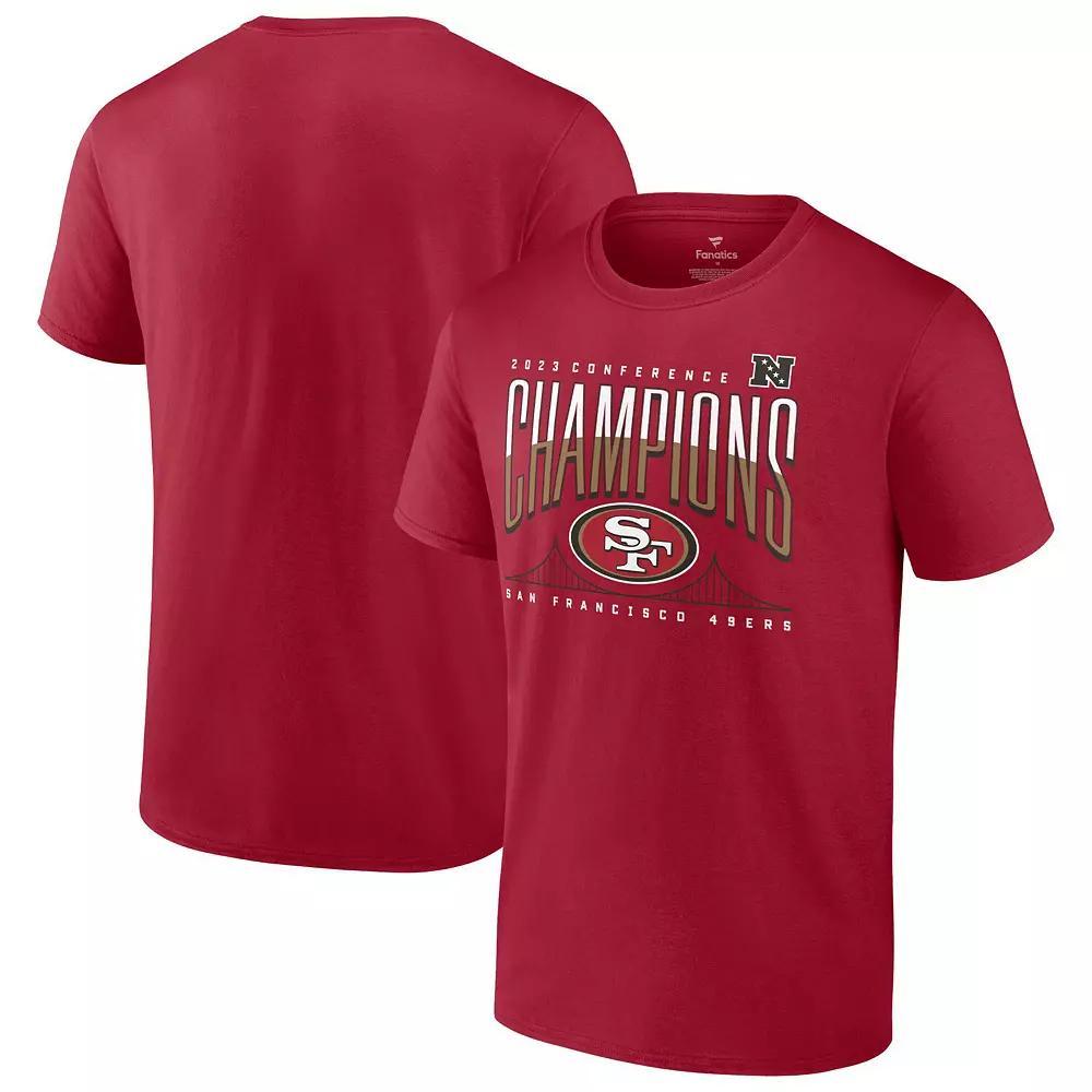 Men's Fanatics Branded Scarlet San Francisco 49ers 2023 NFC Champions Not Done Yet Big & Tall T-Shirt, Size: 2XLT, Red Product Image