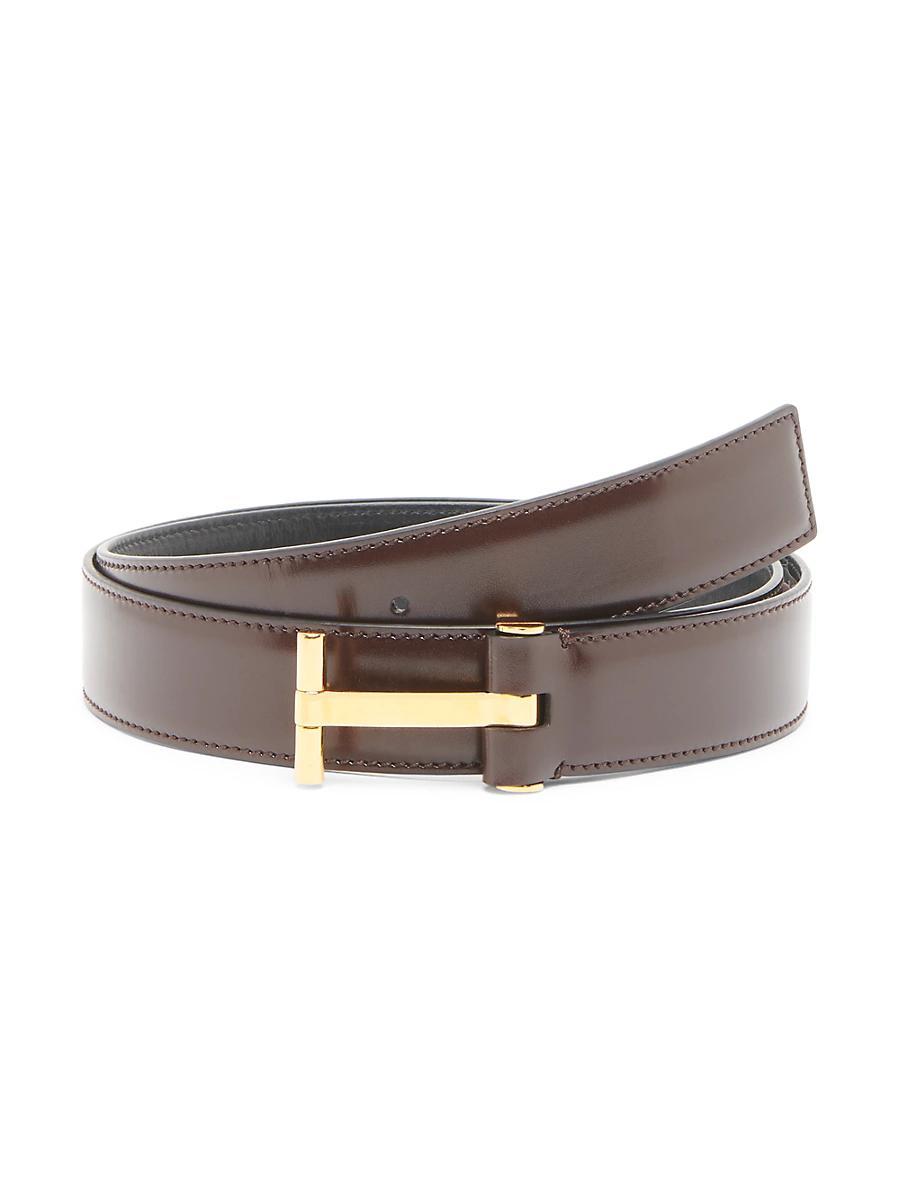 Mens Classic Leather T Belt Product Image