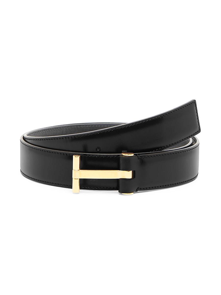 Mens Classic Leather T Belt Product Image