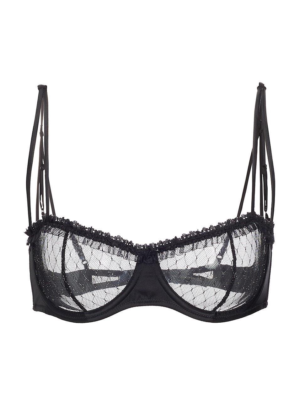 Les Follies Embroidered Balconette Bra Product Image