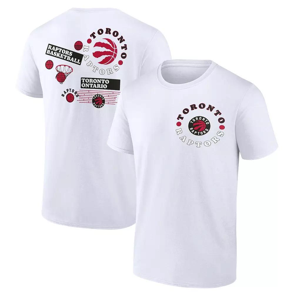 Men's Fanatics Branded White Toronto Raptors Street Collective T-Shirt, Size: 2XL, Rpt White Product Image