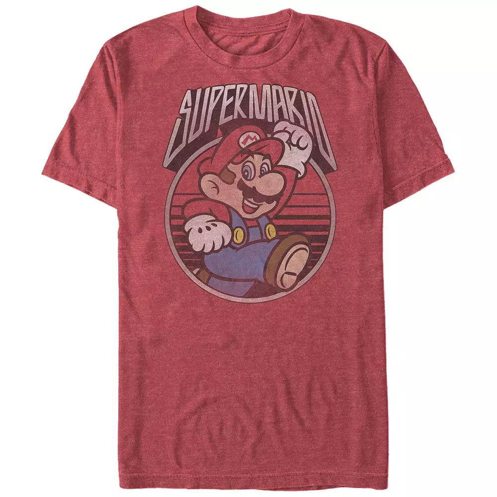 Big & Tall Super Mario Bros Vintage Stamp Graphic Tee, Men's,  Product Image