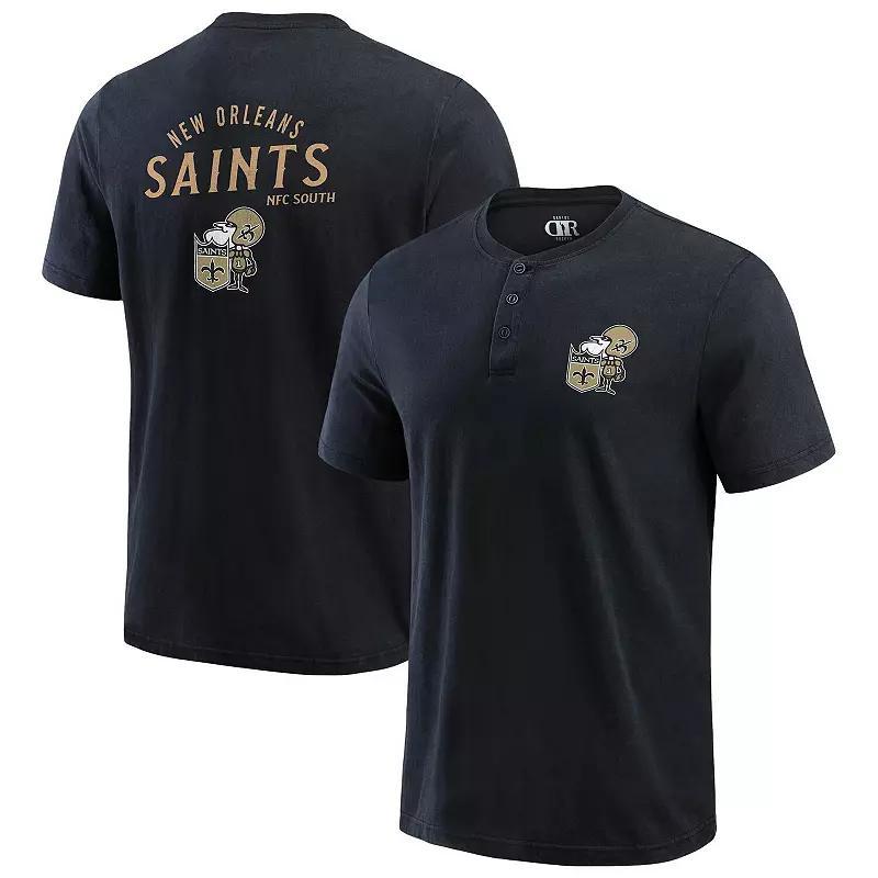 Mens Darius Rucker Collection by Fanatics Los Angeles Chargers Washed Henley T-Shirt Product Image