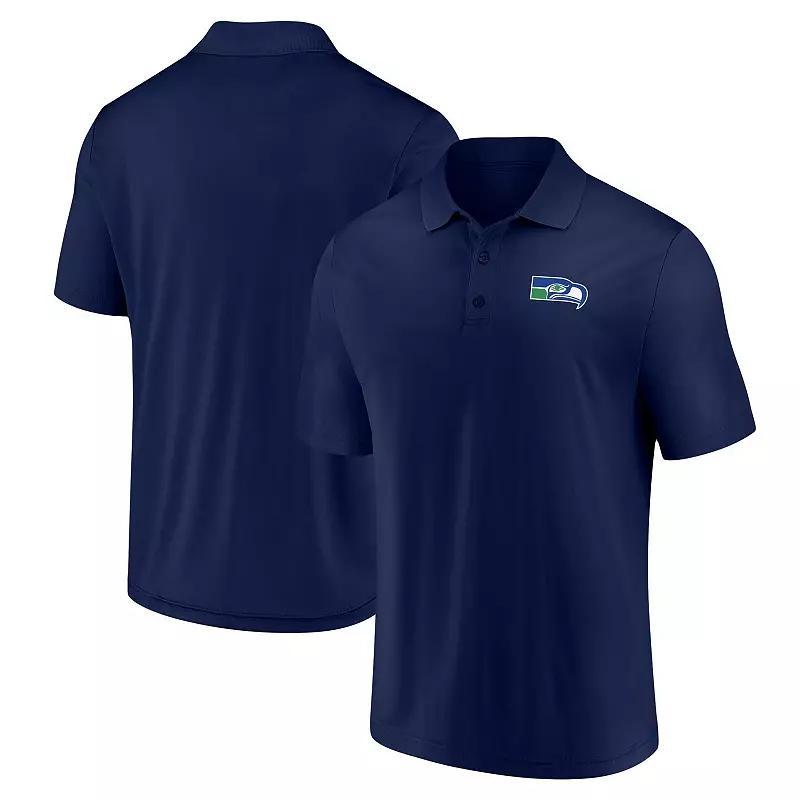 Men's Fanatics Branded College Navy Seattle Seahawks Component Polo, Size: 5XL, Blue Product Image