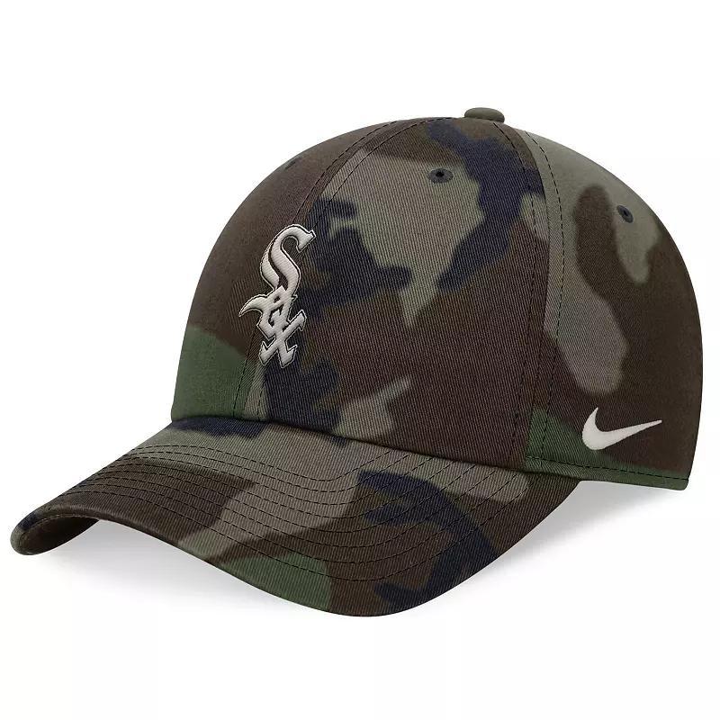 Men's Nike Camo Chicago White Sox Club Adjustable Hat, Size: Medium/Large, Green Product Image