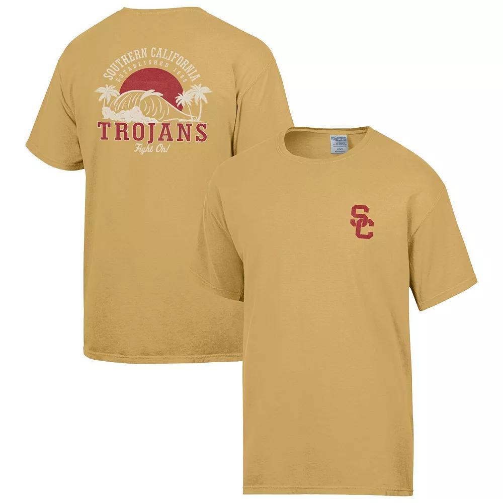 Men's ComfortWash  Gold USC Trojans Team Color Wave T-Shirt, Size: XL Product Image