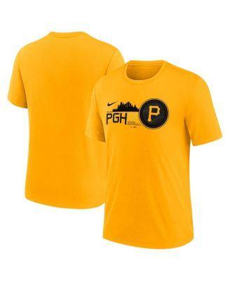 Mens Nike Gold Pittsburgh Pirates 2023 City Connect Tri-Blend T-shirt Product Image