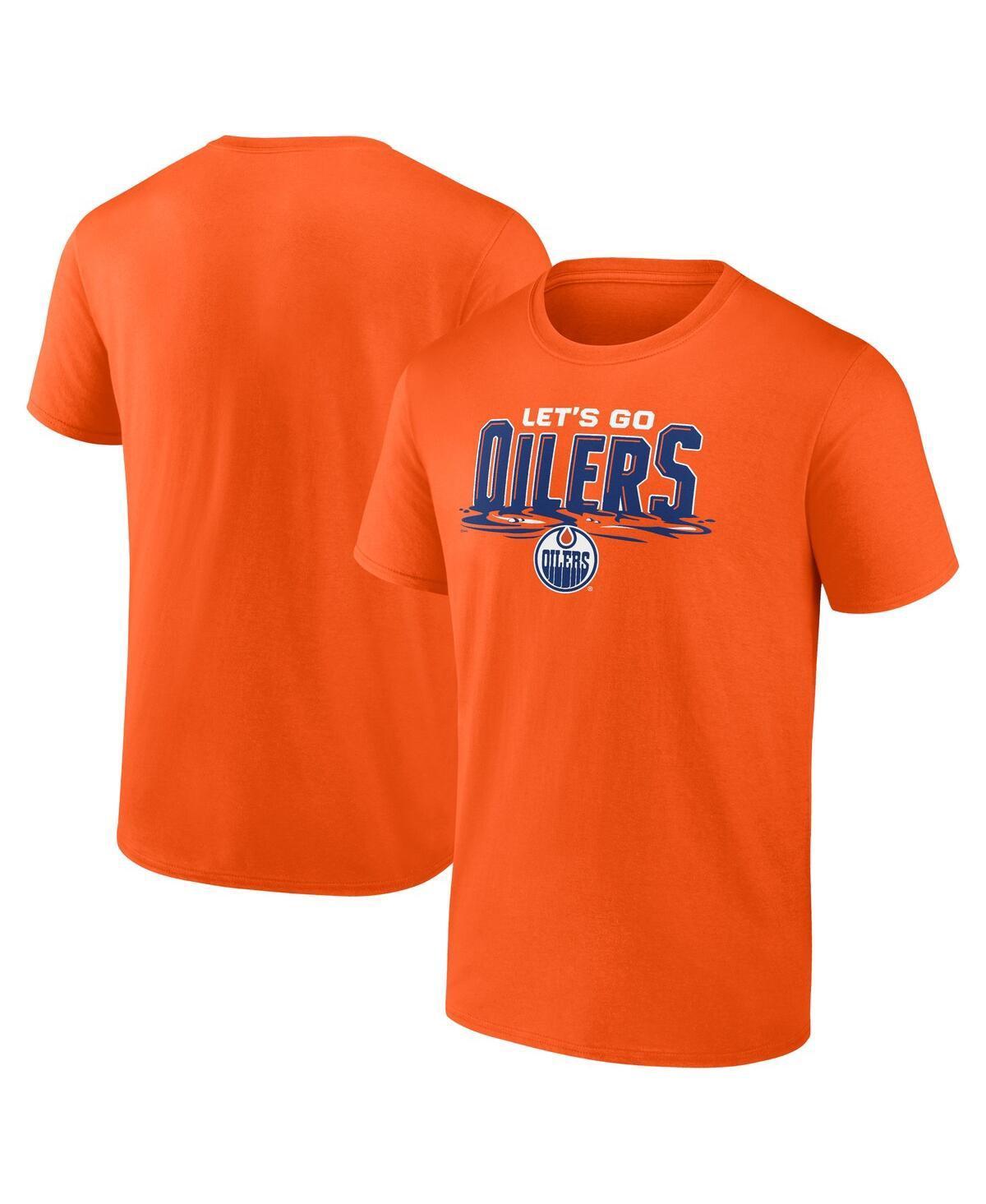 Men's Fanatics Branded Orange Edmonton Oilers Local T-Shirt, Size: Large, Oil Orange Product Image